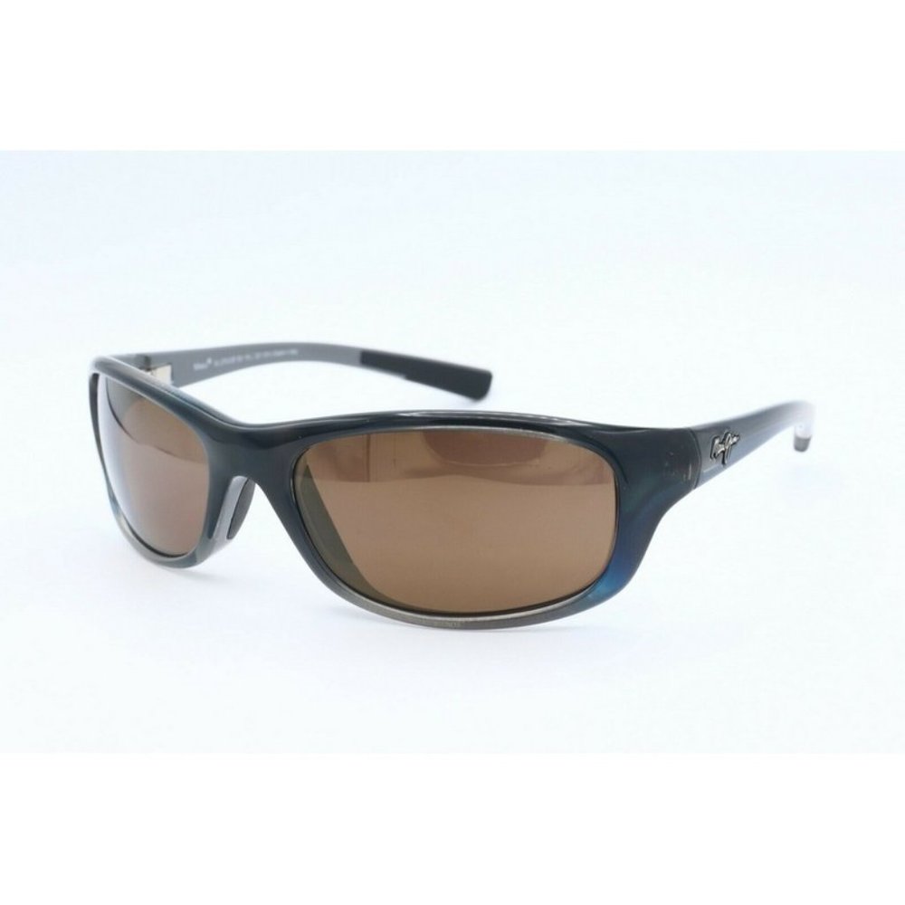 Maui Jim Kipahulu MJ 279-03F Wrap Black Sunglasses Polarized Brown Lenses 59mm
